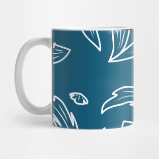 pattern with flowers and leaves Mug